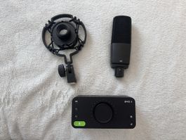 Audient EVO 4 + SR1 Mikrofon + Shockmount