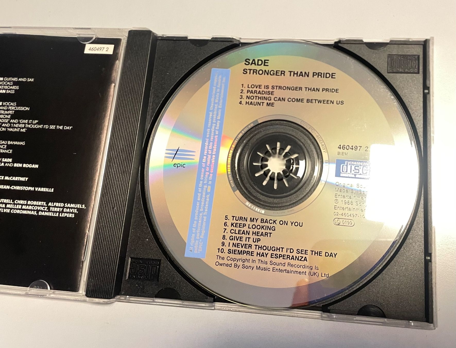 CD: Sade-Stronger Than Pride – Usato da Muri b. Bern venduto da AdidasCollector 1