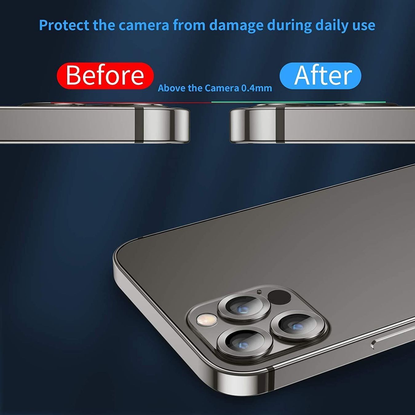 Cover & Protezioni schermo: 3 Verres Trempé Caméra iphone 13 pro max – Nuovo e nell'imballaggio originale da Morges venduto da DigiAC 2