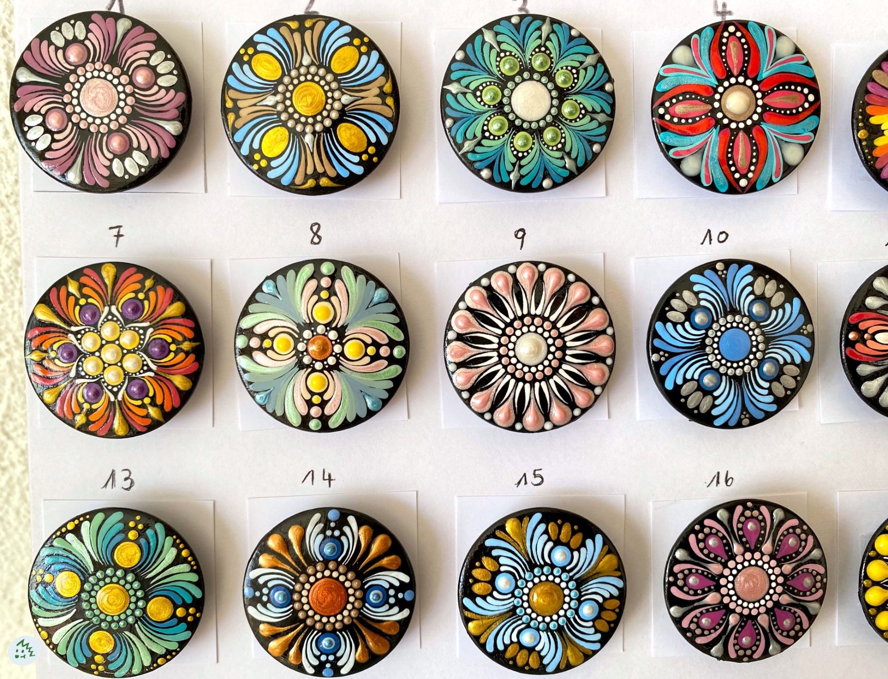 Calamite: 2-er Set Mandala Magnete, Geschenkidee, Deko, Büro – Nuovo e nell'imballaggio originale da Fanas venduto da Omibia 2