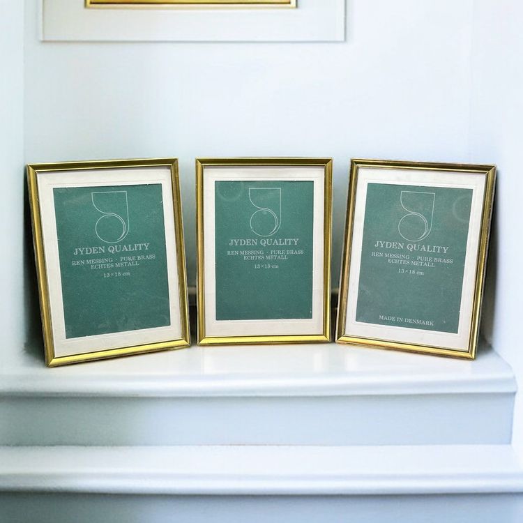 Lot De 3 Cadres Stucks Dorés Style Art Déco - Fabriqués En France, Bois