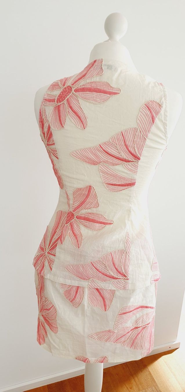 Röcke: Set Rock und Weste rosa/cremeweiss Gr. 34 – Gebraucht aus Stansstad von InStyle8 8