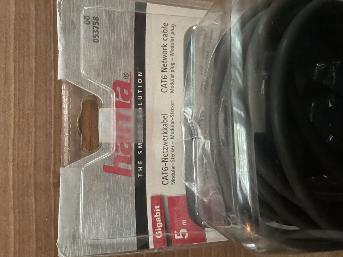 Hama Cavi: CAT 6 Netzwerkkabel 5 m Fa. HAMA – Nuovo e nell'imballaggio originale da Widnau venduto da san_qd7m 4