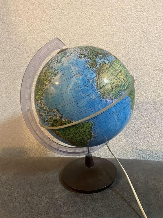 CAXUSD Studentenglobus 30cm Mit Ständer - Weltkugel Für Kinder Geographie Lernen