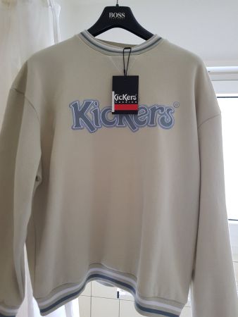 Kickers Pullover beige mit Logo Grösse XL neu