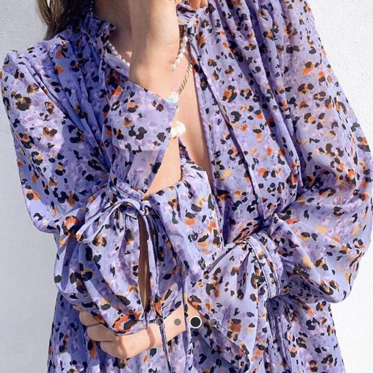 Other Stories Kleider: Robe &Other Stories, lilas imprimée léopard, taille 36. – Neu (gemäss Beschreibung) aus Morges von sandy069 8