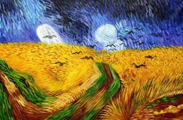 Vincent van Gogh - Kornfeld mit Krähen