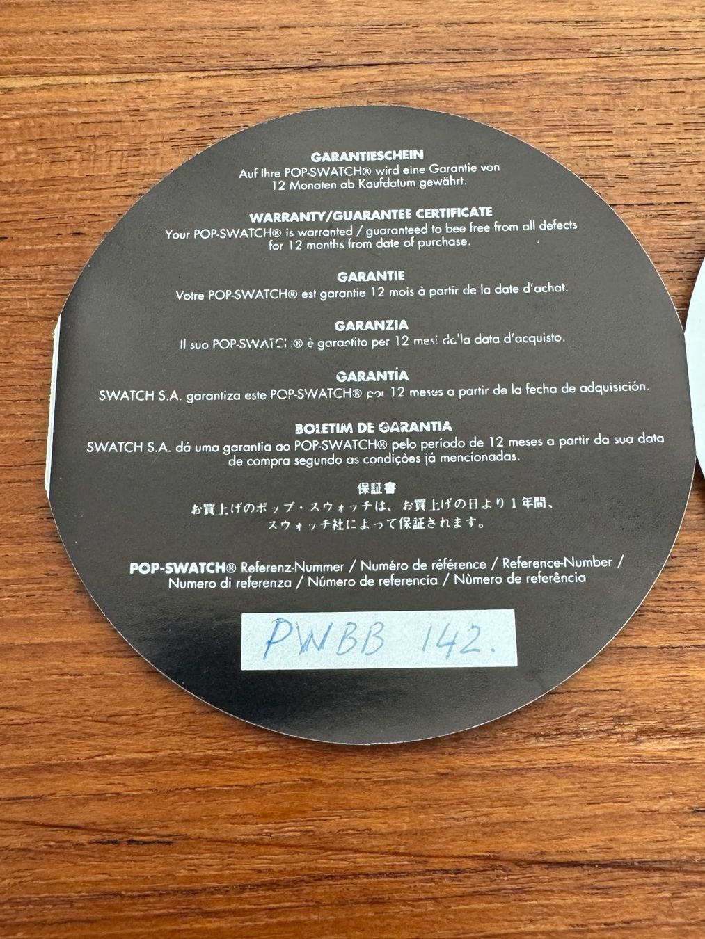 Swatch Orologi: Pop Swatch Special "Coco Noir" PWBB142 (1989) – Nuovo e nell'imballaggio originale da Walchwil venduto da Likrilo 7