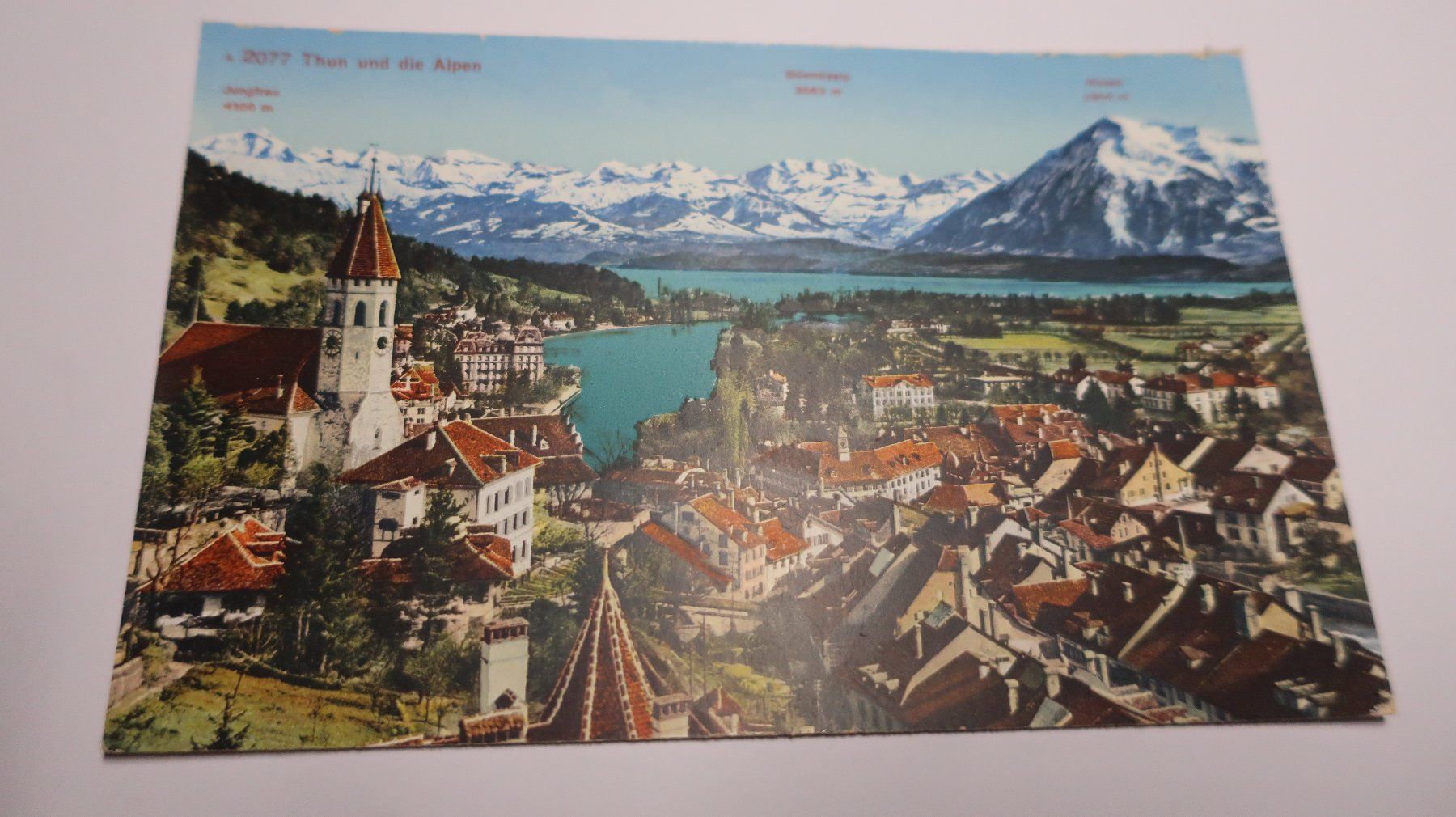 Cartoline postali: Thun und die Alpen – Usato da Cormoret venduto da Pascalll2001 1