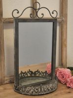 Vintage Spiegel mit Ablage Metall Shabby Chic Stil Deko