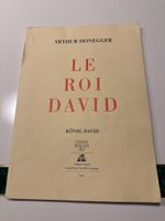 Honegger: Le Roi David, Klaviernoten, Gesangbuch