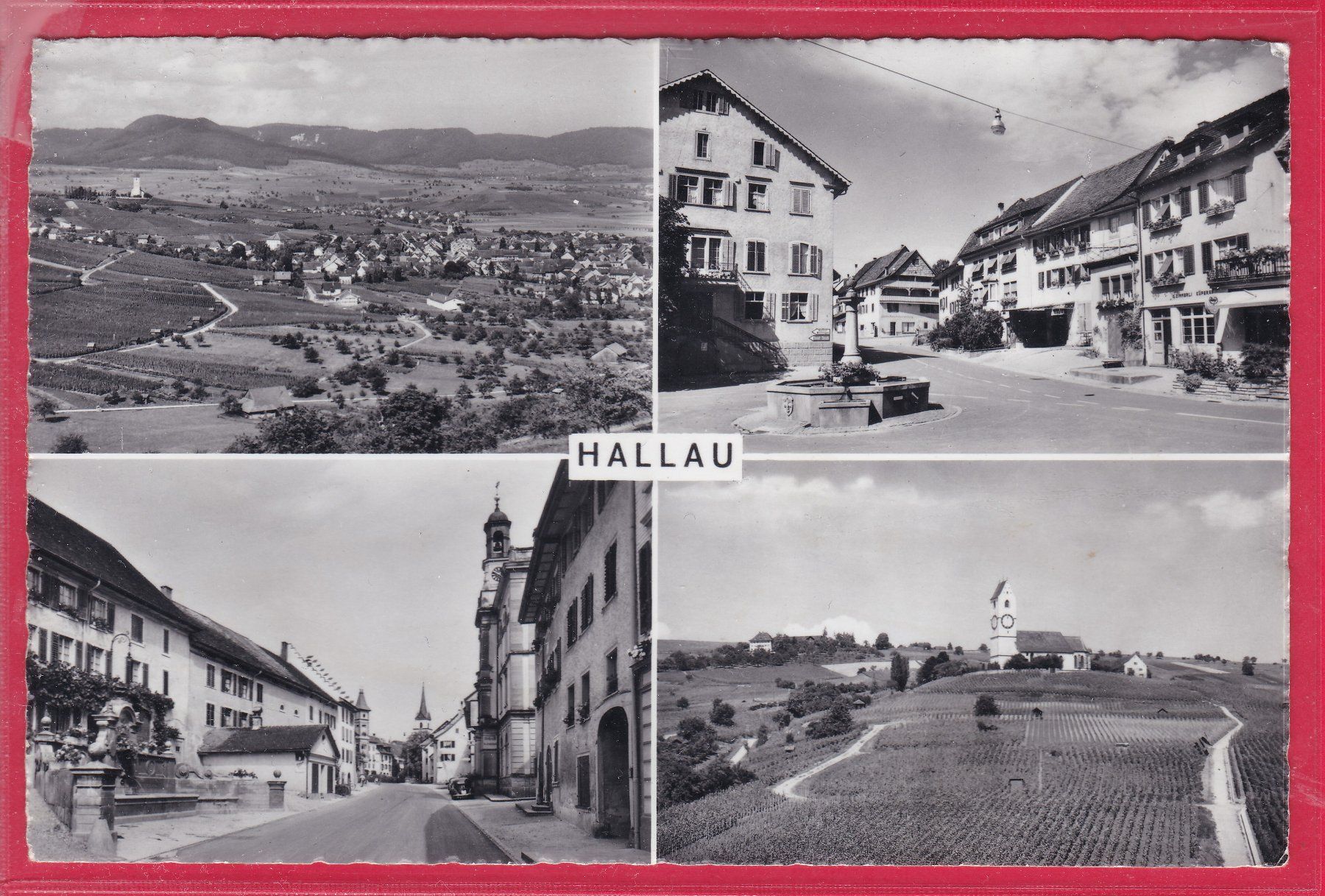 Cartoline postali: HALLAU ( 4-BILD) – Usato da Oberrieden venduto da Gebirgsstelze