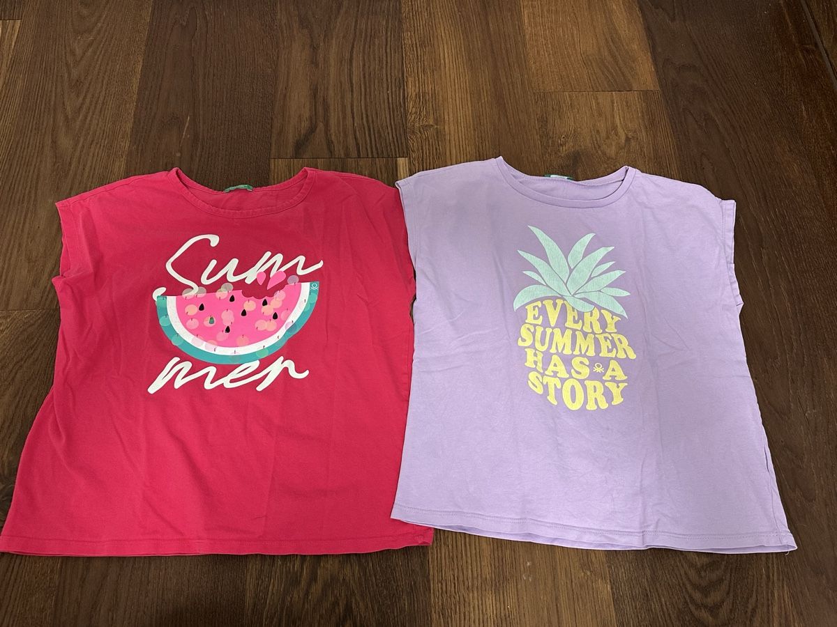 Benetton Camicette, T-shirt & Top: 2 T-Shirt Grösse 152/58 – Usato da Brunnen venduto da ann_6x55
