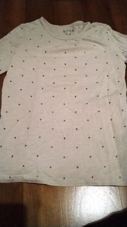Mädchenshirt, Grösse 122-128, mit Herzen, langarm