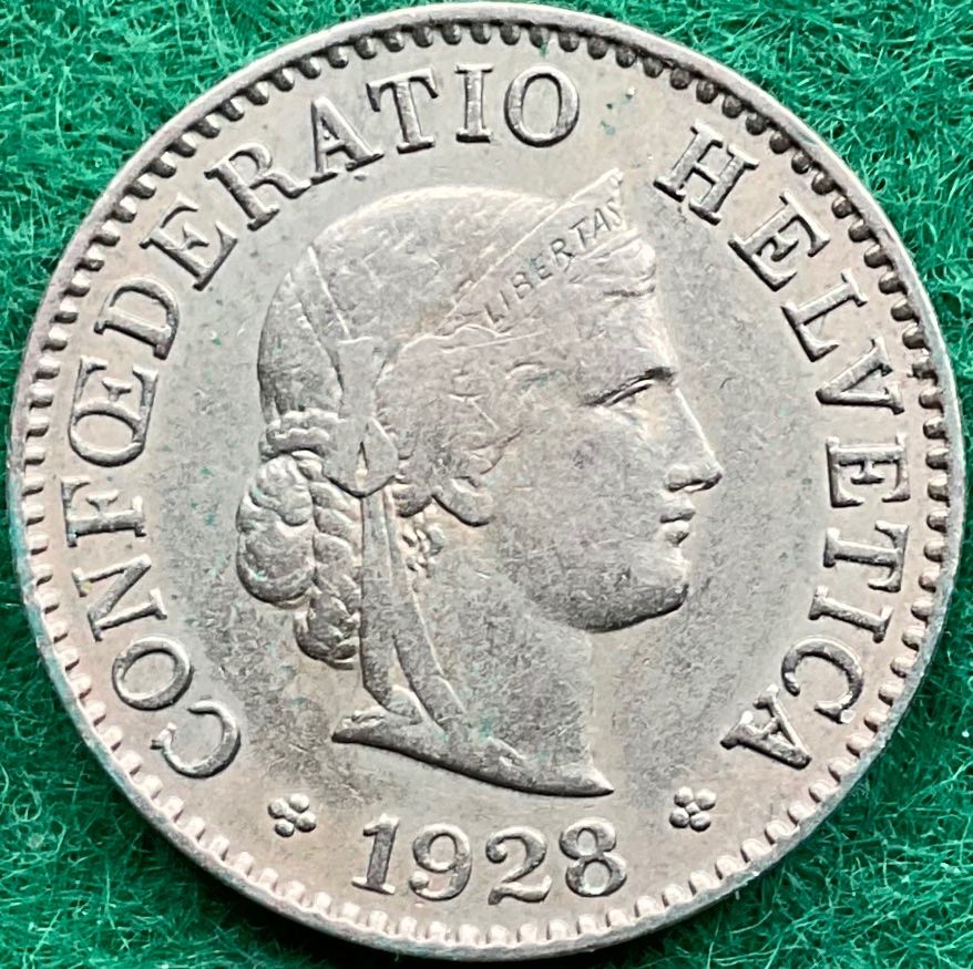 Toutes les monnaies: Pièce de 5 ct suisse 1928 – D'occasion à Plan-les-Ouates par gab_cgf6