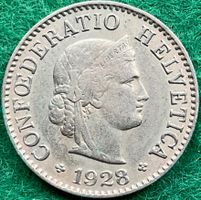 Pièce de 5 ct suisse 1928
