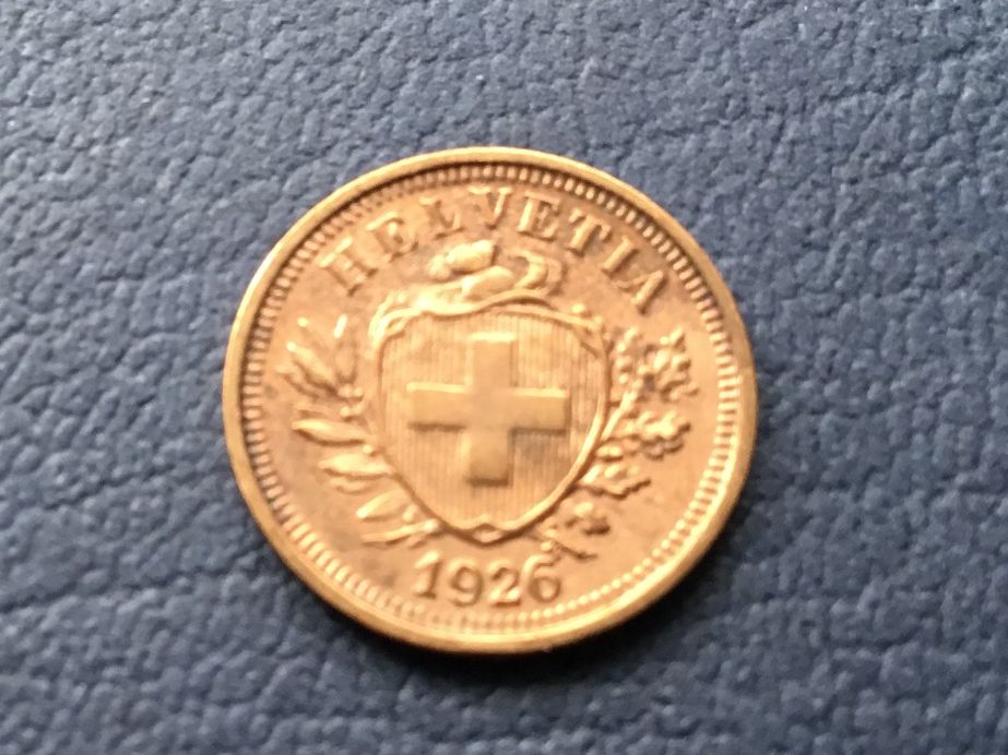 Tutti le monete: 1 Rappen 1926 VZ – Usato da St. Margrethen SG venduto da alfapeugeot10 1