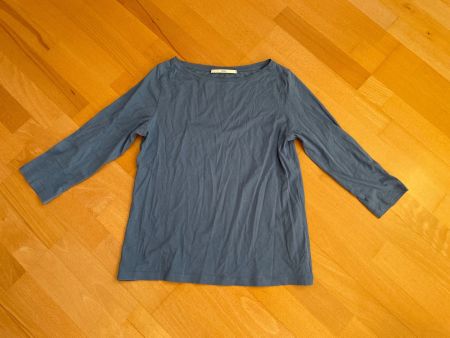 Lanius Shirt, Gr. 36, Langarm, blau, Organic Cotton!