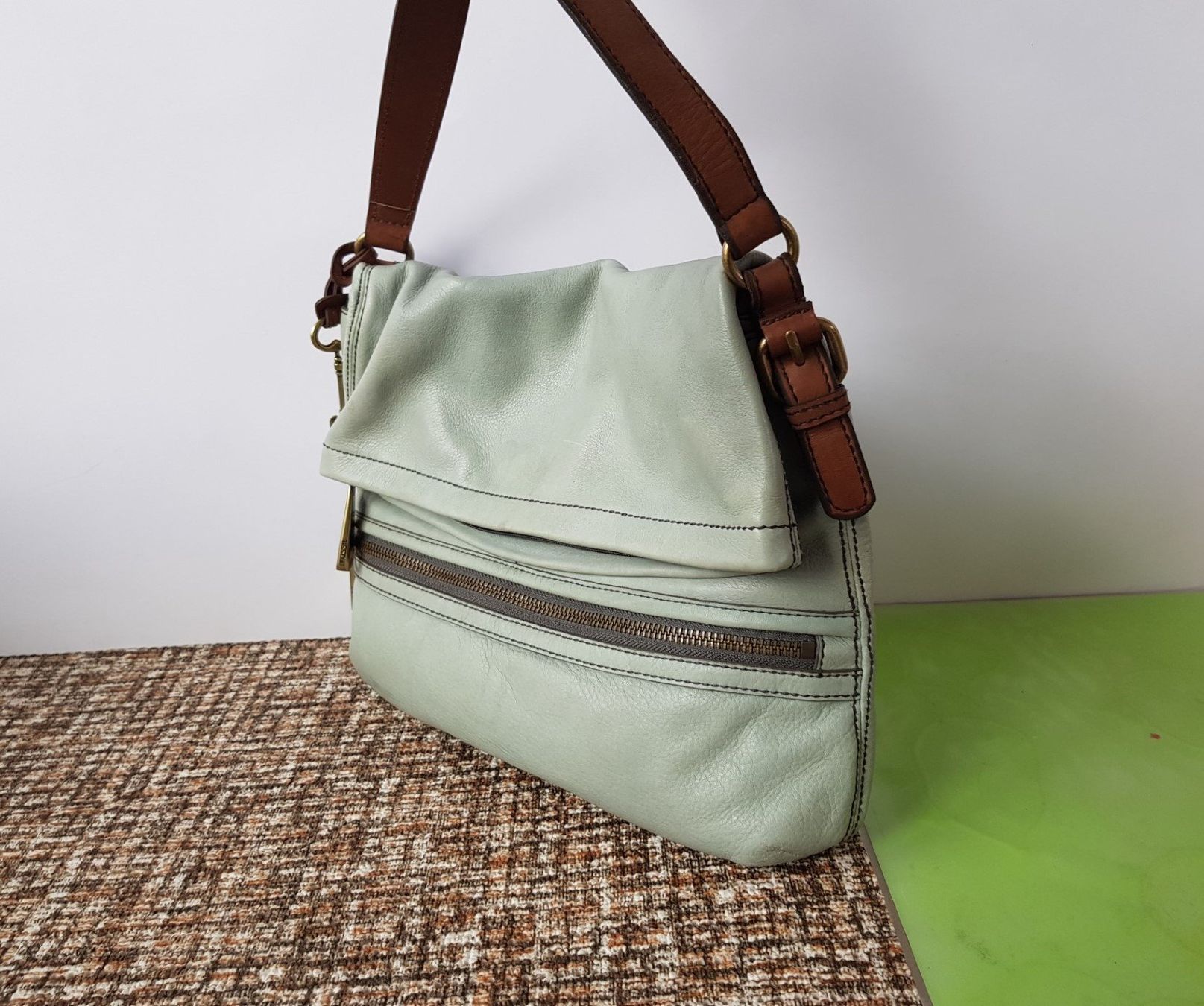 Fossil Taschen für Damen: Fossil Leder Handtasche/Umhängetasche – Gebraucht aus Basel von Birs868 1