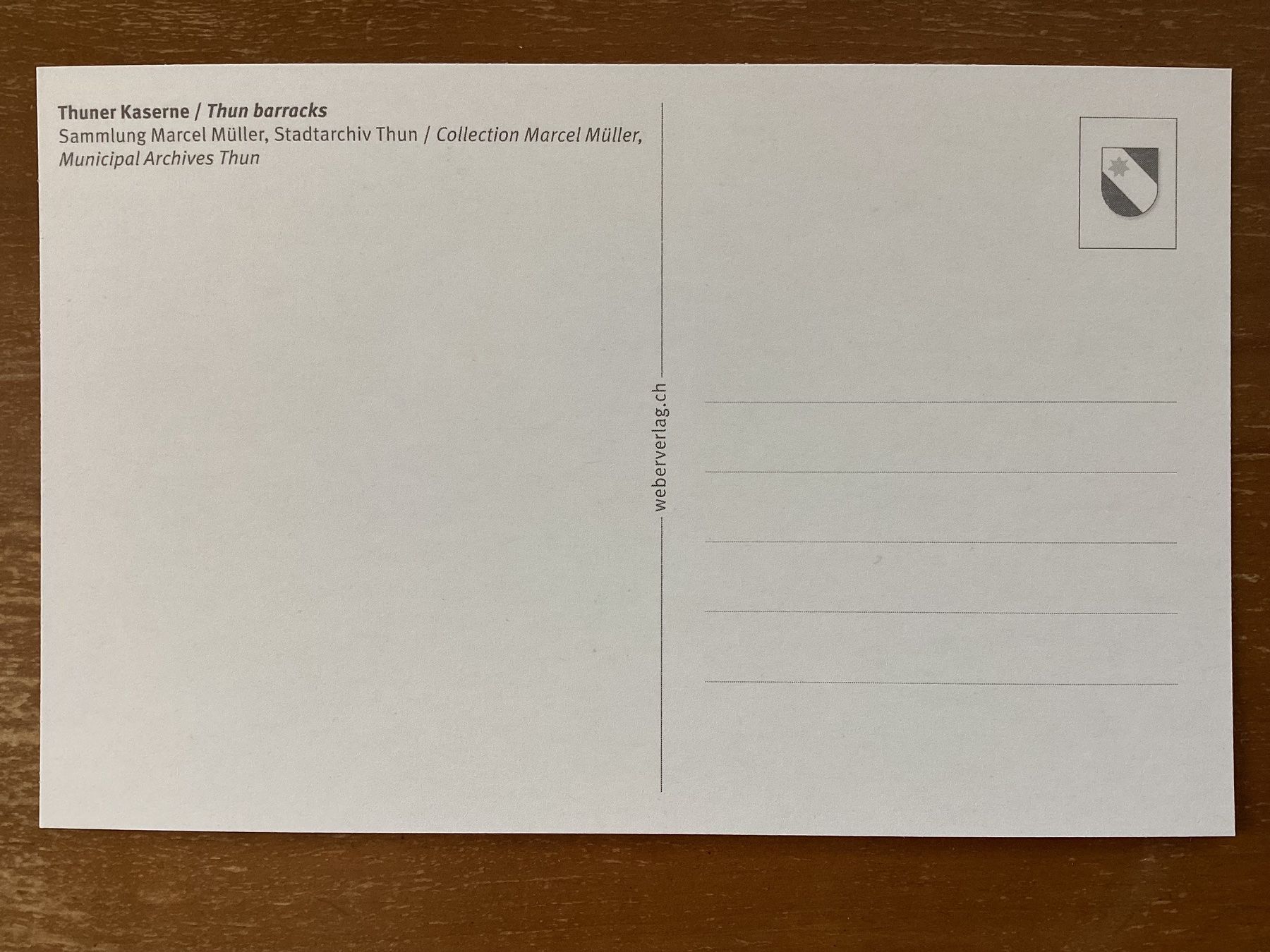 Cartoline postali: AK Thun Kaserne. Reprint – Nuovo (secondo la descrizione) da Zürich venduto da Tolima194 1