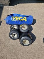 Jantes occas et pneus neuf vega jaune karting