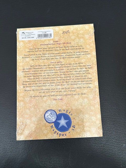 Schreibblöcke: Diddl Magic-3-D-Block A6, Nummer 149,  NEU, OVP – Neu und originalverpackt aus Kloten von Monkell 1