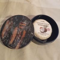 Runde Dose mit Shampoo Bar,neu