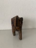 Holz-Elefant handgeschnitzt, Deko-Objekt, Vintage, Sommertim