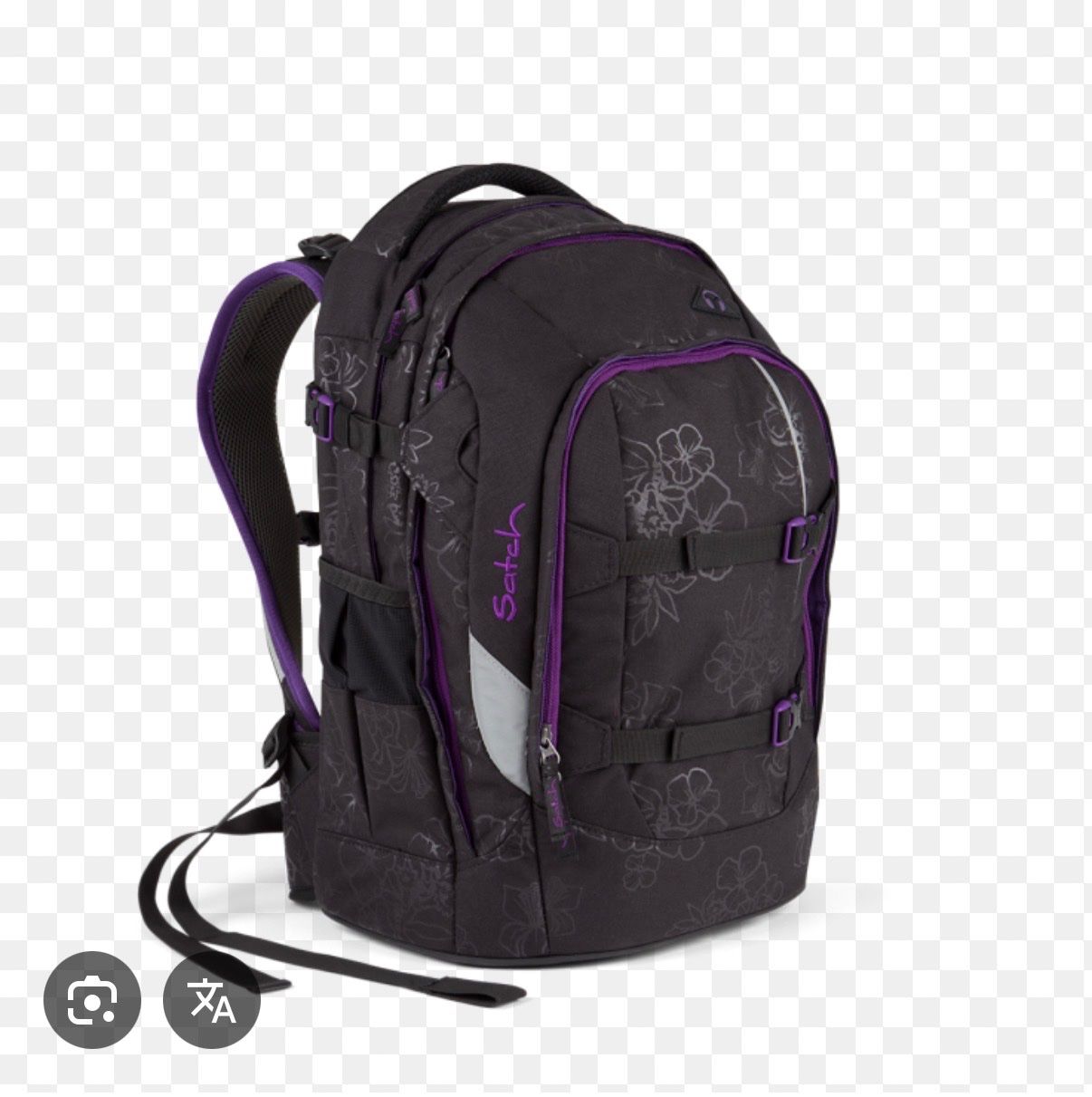 Satch Borse & Zaini: Satch Schulrucksack schwarz/lila – Usato da Arlesheim venduto da kifa02 1
