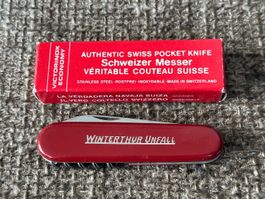 Altes Sackmesser VICTORIA „Winterthur Unfall“ 1950er RAR