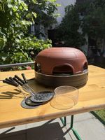 Pizzastein Ofen mit Zubehör gebraucht