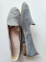 Pat Calvin Wildleder Loafers, Gr. 39 - hellblau
