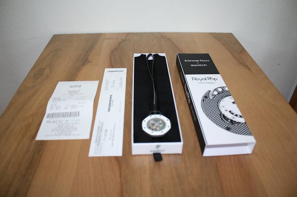 Swatch Orologi: Royal Pop Swatch OCHO NEGRO – Nuovo e nell'imballaggio originale da Buchrain venduto da Donatello4 2