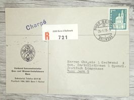TR20 Enveloppe + Timbre Suisse 1973