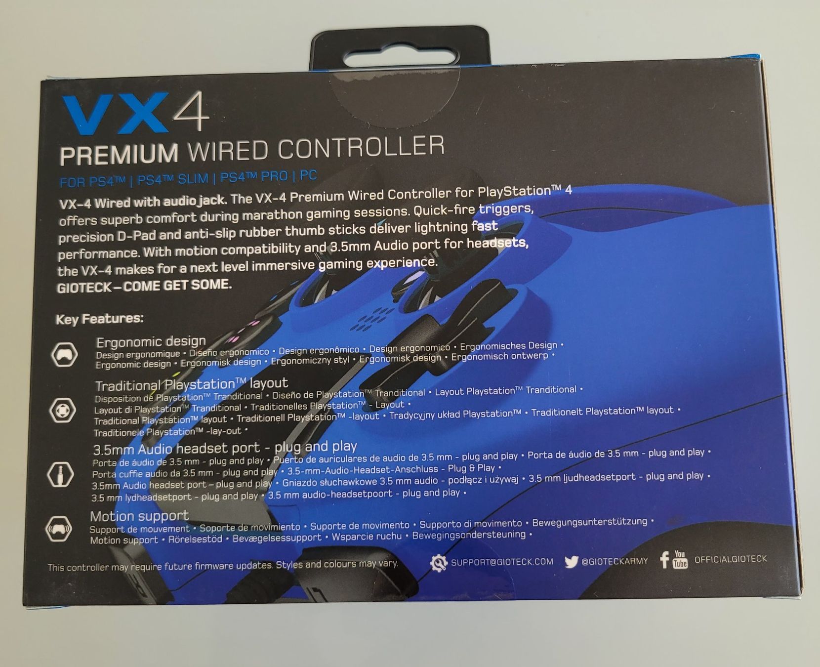 Controller: PS 4 / Playstation 4, Controller Kabelgebunden – Nuovo e nell'imballaggio originale da Uezwil venduto da -Retrogames- 2