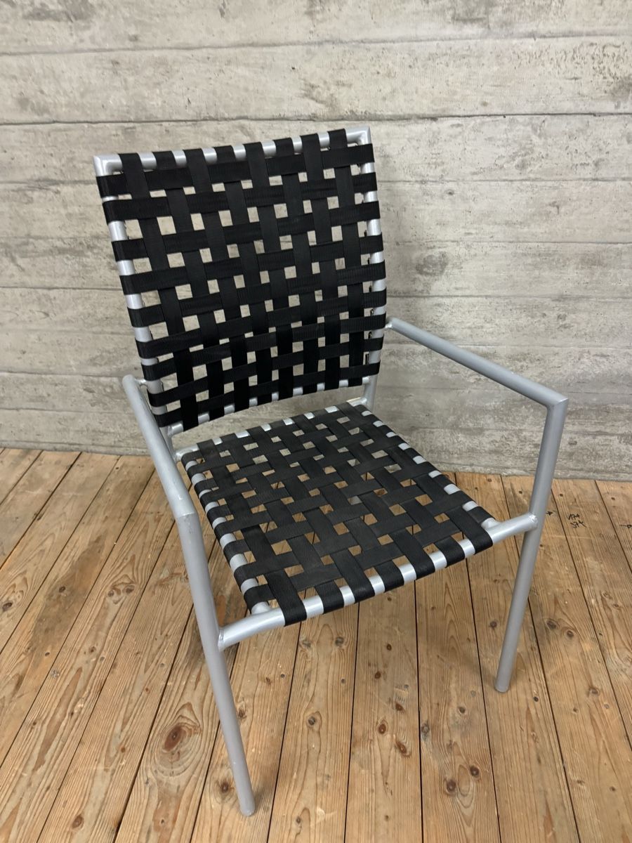 Sedie: 2 Design Gartenstühle schwarz/silber – Usato da Münchenstein venduto da Eclipse6 4