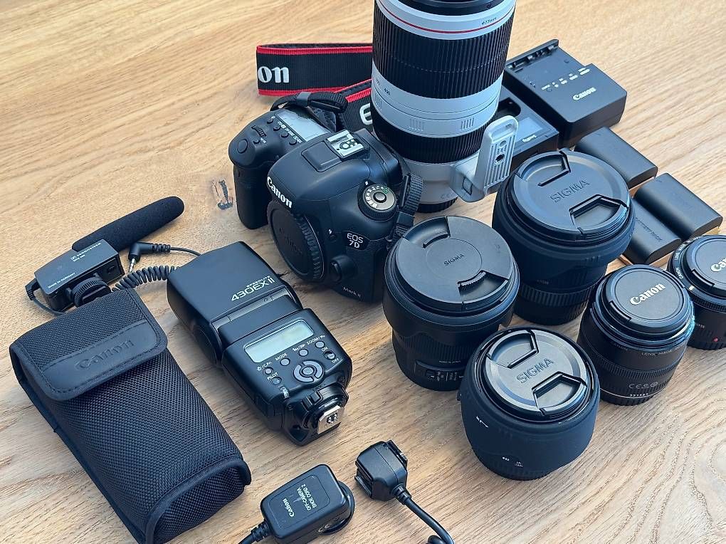 Fotocamera: Vendo Canon EOS 7D Mk II con corredo di lenti e accessori – Usato da S. Vittore venduto da damonbonesi