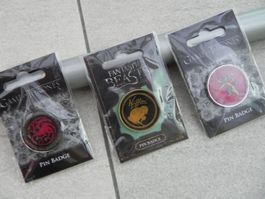 Pin Game of Thrones & Fantastic Beasts Badges Neu!