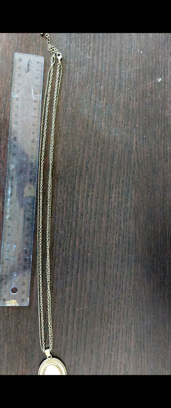 Ciondoli: Schmuck Kette Messing mit Anhaenger Rosa Stein – Nuovo (secondo la descrizione) da Horgen venduto da zur_jq85 5