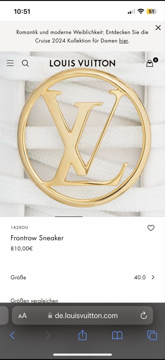 Louis Vuitton Scarpe da donna: Louis Vuitton Frontrow Sneaker, Gr. 38 – Nuovo (secondo la descrizione) da Bronschhofen venduto da ade_7ttz 7