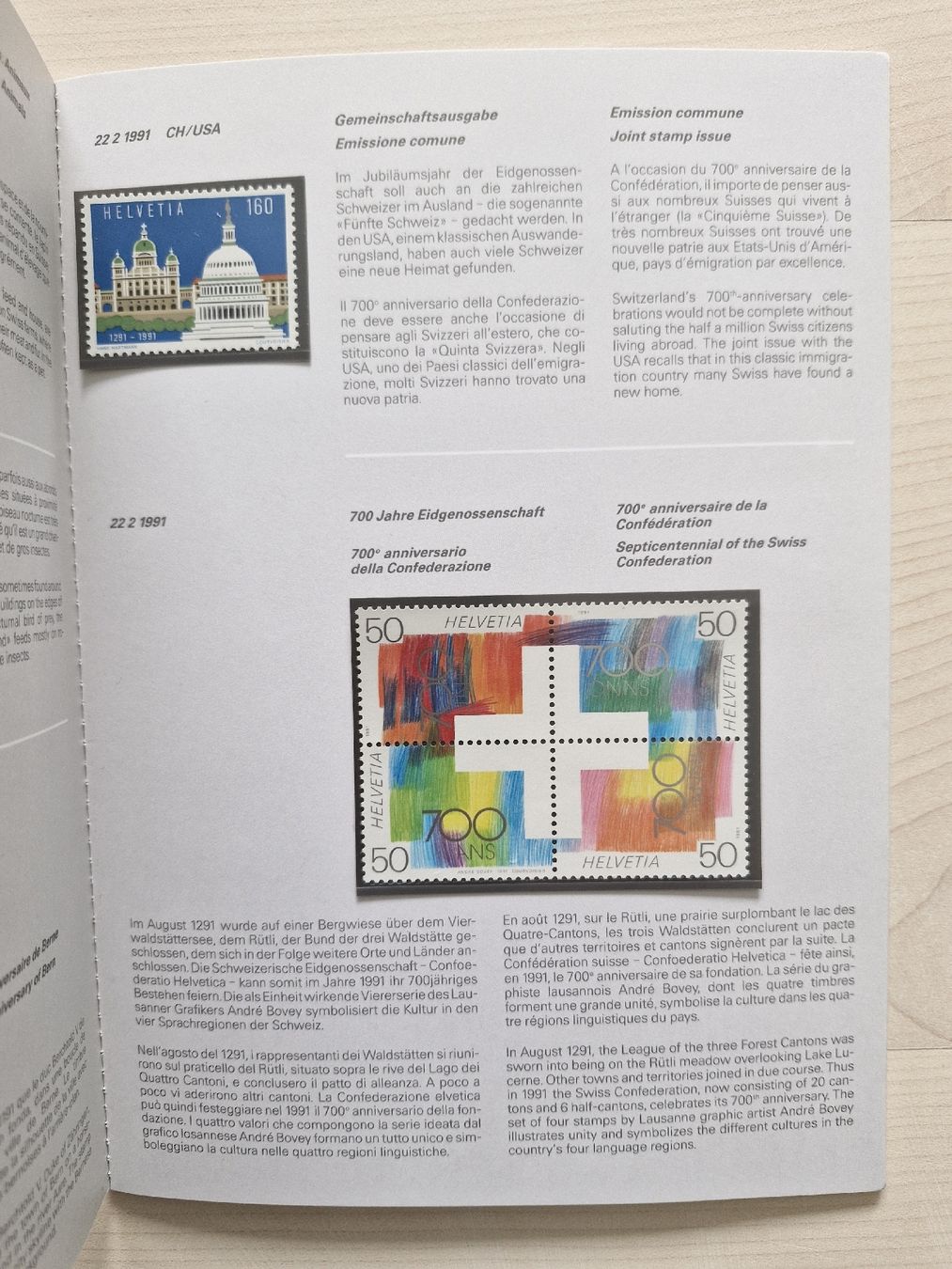 Alle Briefmarken: Jahresbuch 1991 postfrisch CH-Briefmarken – Neu (gemäss Beschreibung) aus Frauenfeld von Kasico 4