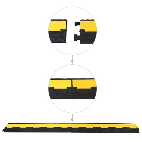 Cavi: Rampe de protection de câble 2 canaux caoutchouc 101,5 cm – Nuovo e nell'imballaggio originale da Palézieux venduto da bantouklan1 2