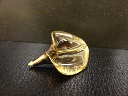 Vintage Brosche Calla Blüte Modeschmuck Gold 70er 80er 90er