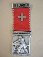 1959 Schützenfest Auszeichnung Medaille Kranz Feldschiessen