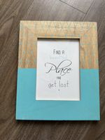 🎨BLUE AND WOODEN FRAME🎨