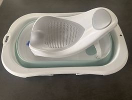 Babybadewanne & Sitz platzsparend & neu!