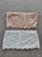 Bustier Spitze 2er Set beige weiss Grösse M neu