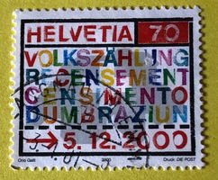 Nr.1005 GESTEMPELT Volkszählung 2000  Siehe Original Fotos.