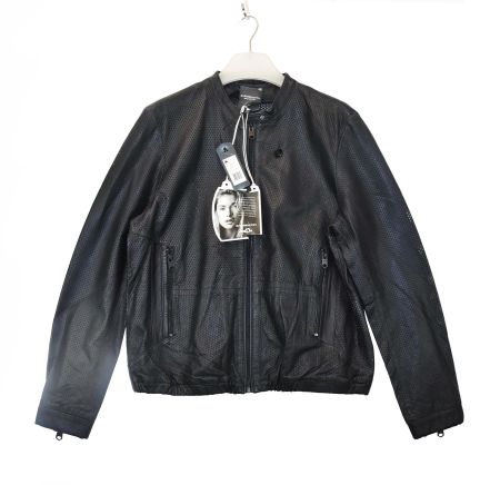 G-Star RAW Damen Leder Jacke /Schafs Leder/schwarz/Gr.XL