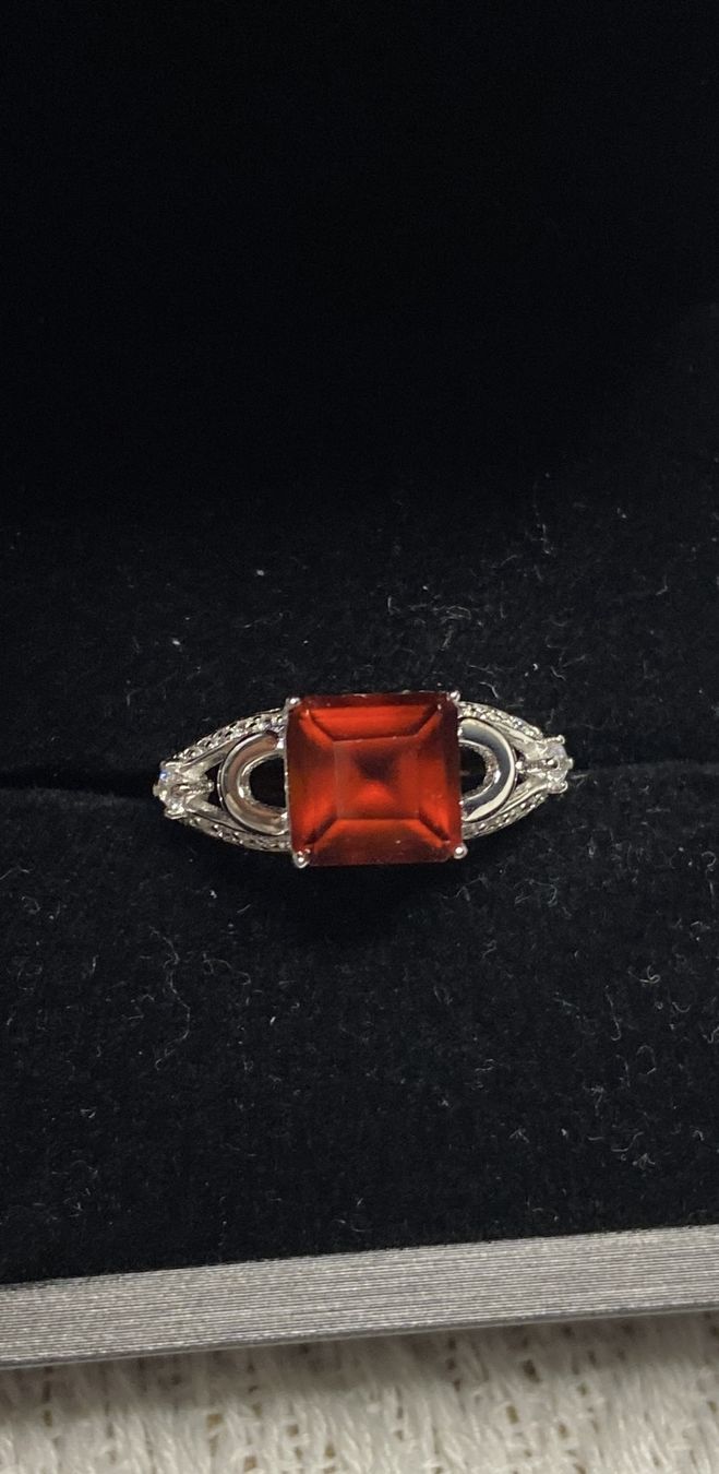 Anelli: Echter Granat Ring Grösse verstellbar 925 Silber – Nuovo (secondo la descrizione) da St. Gallen venduto da GIULESGG